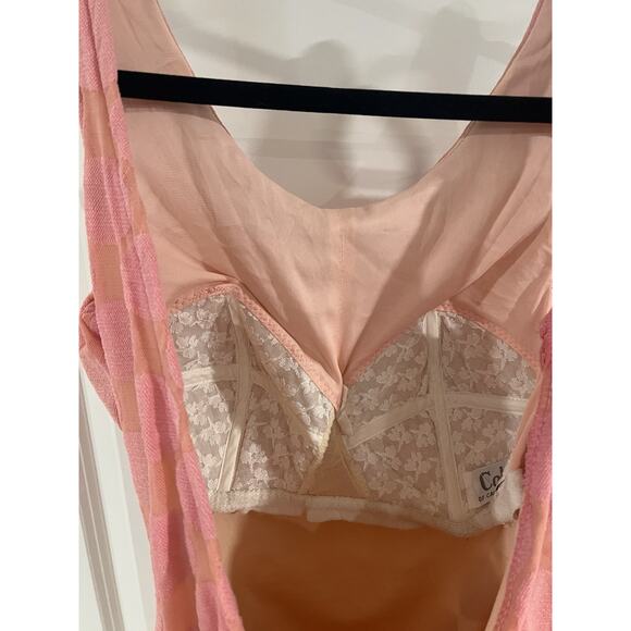 Vintage Cole One Piece swimsuit size L 50's/60's retro pink - Picture 5 of 8